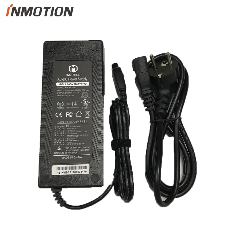 

Original Charger Power Supply for INMOTION V8 Self Balance Scooter Unicycle Electric Skateboard 84V Li-on Battery Charger Parts