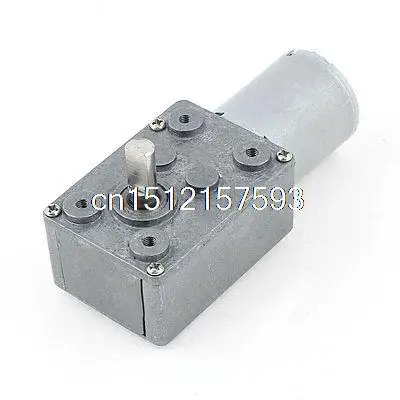 GW370 Low Speed High-torque Reducer Gearbox DC Worm Gear Motor 12V 8RPM