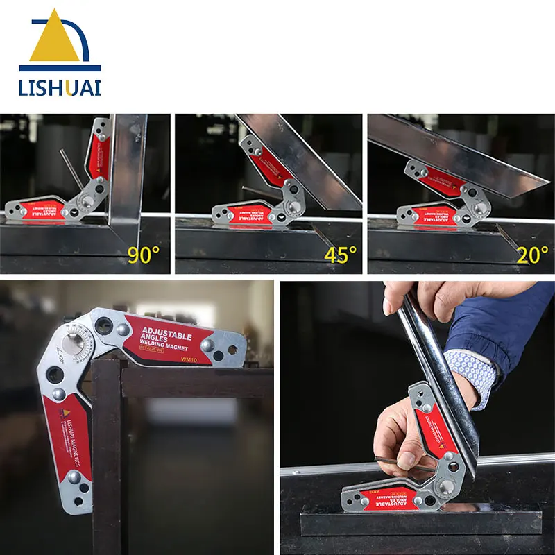 LISHUAI (3Pcs/Pack)Multi-angle Welding Magnet + 20-200 Degree Adjustable Welding Clamp