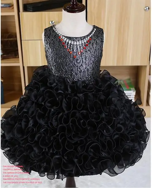 New Birthday party girl dress for girls clothes kids dresses Summer 2017 Formal wear Wedding princess tutu infant dress girl