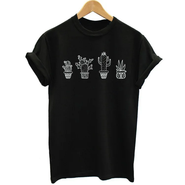 Sugarbaby Cactus printed T shirt Unisex fashion plant t shirt cute cactus tshirt women t shirt mens t shirt
