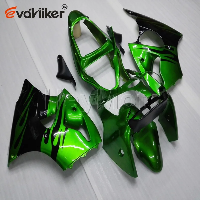 motorcycle Fairing hull for ZX6R 2000 2001 2002 green ZZR600 2005 2006 2007 2008 ABS plastic panels kit Injection mold