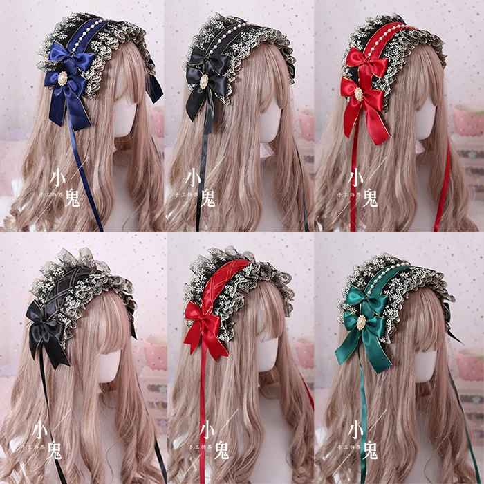 Bande de cheveux gothique Lolita, système sombre, croix morte, mère, accessoires pour cheveux