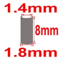 1.8x8mm  100 piezas