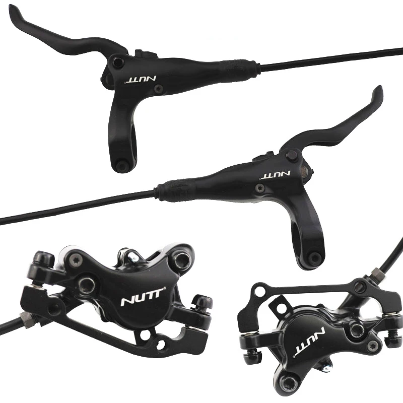 NUTT Hydraulic Brake MTB Bike Discs Brakes Lever 160MM Rotor Front Rear Caliper Left Right For Bicycle Parts