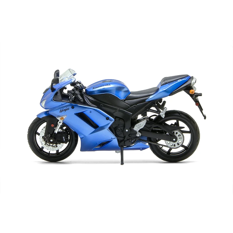 Maisto Kawasaki Ninja ZX6R Blue motorcycle model 1:12 scale Motorcycle Diecast Metal Bike Miniature Race Toy For Gift Collection