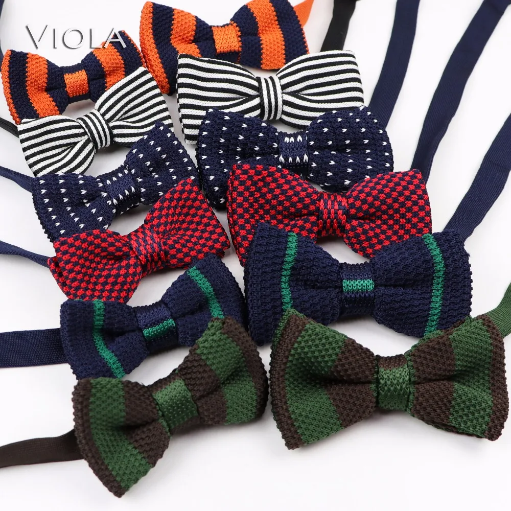 

New Knit Kids Bowtie Parent-Child Pet Sets Lovely Butterfly Boys Men BowTie Cute Dog Tie Accessory Christmas Gift High Quality