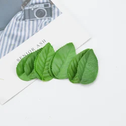 200 Pcs Cheap Artificial Leaves Fake Plants Home Decoration Accessories Decorative Flowers Diy Christmas Wreath Silk Roses Leaf
