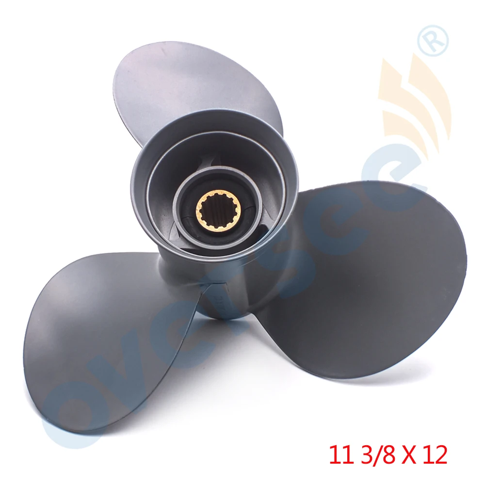 

11 3/8X12 Pitch Aluminum Outboard Propeller For Honda Outboard Engine 35-60HP 58130-ZV5-012AH