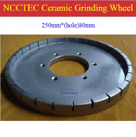 

10'' Ceramic edge Diamond grinding disc 10CDG80 | 250mm DRY grind Squaring Wheel | hole: 80mm