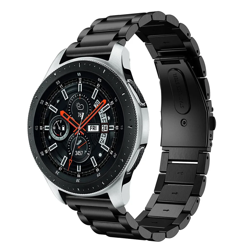 สแตนเลสสายนาฬิกาสำหรับ Samsung Gear S3/Galaxy นาฬิกา 46mm สมาร์ทนาฬิกา 22 มม. สร้อยข้อมือสำหรับ Huawei Watch GT