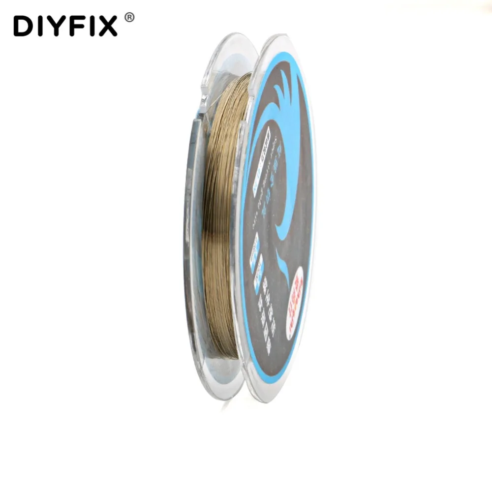 DIYFIX-cable de separación de pantalla LCD, 100m, mango de línea de corte, herramientas de reparación de teléfonos móviles para iPhone, Samsung, 0,04-0,08mm