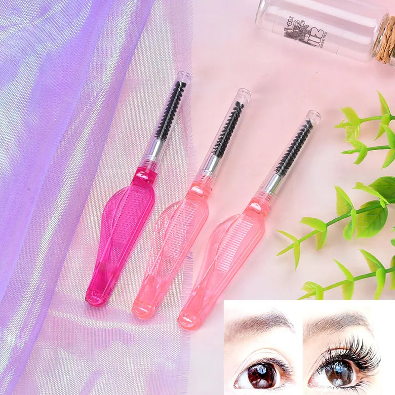 Applicateur de Mascara pliable antibactérien, baguettes, brosses, peigne à cils à Double tête, outil de maquillage de beauté