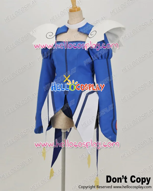 Kaito Tenshi Twin Angel Cosplay Aoi Kannazuki Blue Uniform Costume H008