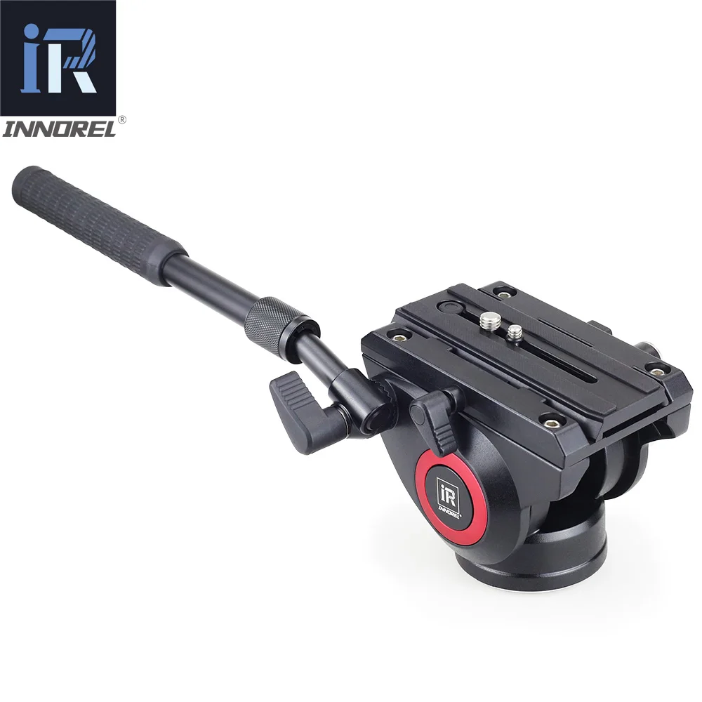 INNOREL Lightweight H80 Fluid Head Hydraulic Damping for DSLR Video Tripod Monopod Manfrotto 501PL Bird Watching Big Stable