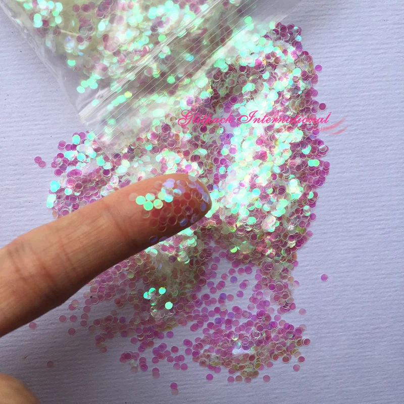 C03 iridescence dot Glitter Resin Supplies Round Dot Glitter Paillette Spangle Shapes for Nail Art glitter dots kilogram 2mm 3mm