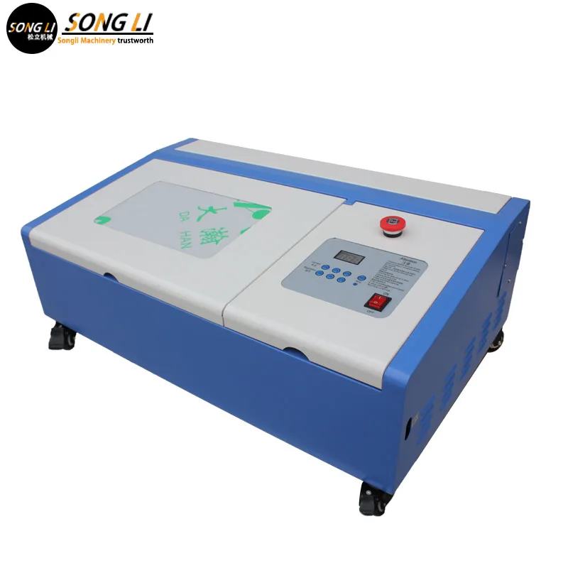 Songli 3020 50w  mini  Co2 laser engraving machine, wood, mdf, acrylic, rubber stamp cutting