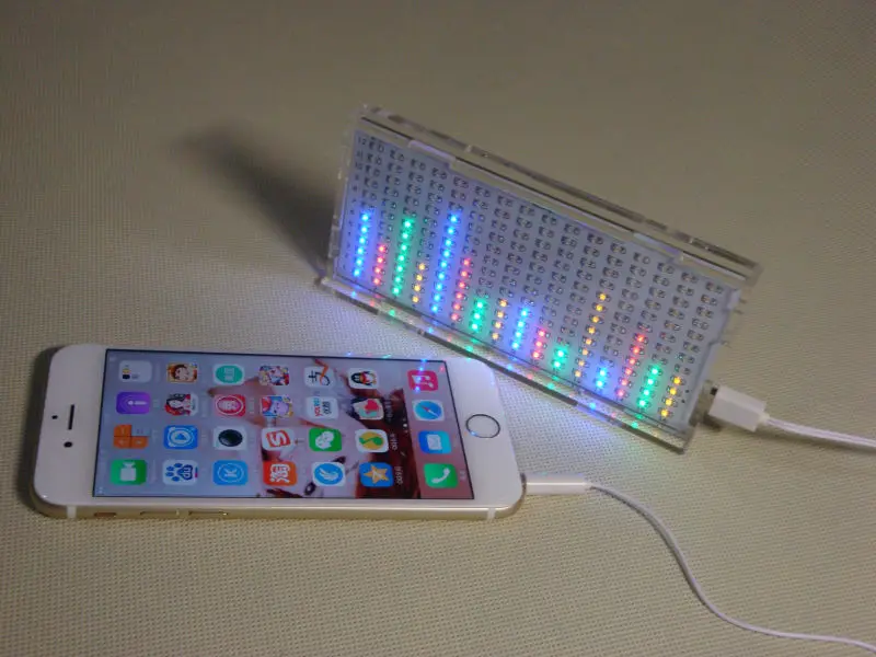 

Music spectrum display Rhythm lamp Electronic DIY kits DIY Brain-training Toy