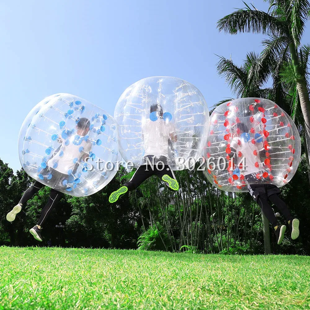 Free Shipping Inflatable Bumper Balls 1.5M 5FT Diameter Body Knocker Human Hamster Ball Sumo Bubble Soccer Ball for Adults