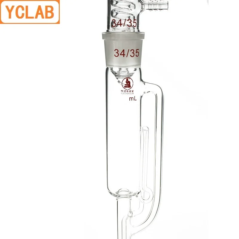 YCLAB 100mL Extraction Apparatus Soxhlet with Coiled Condenser and Ground Glass Joints Laboratory Chemistry Equipment