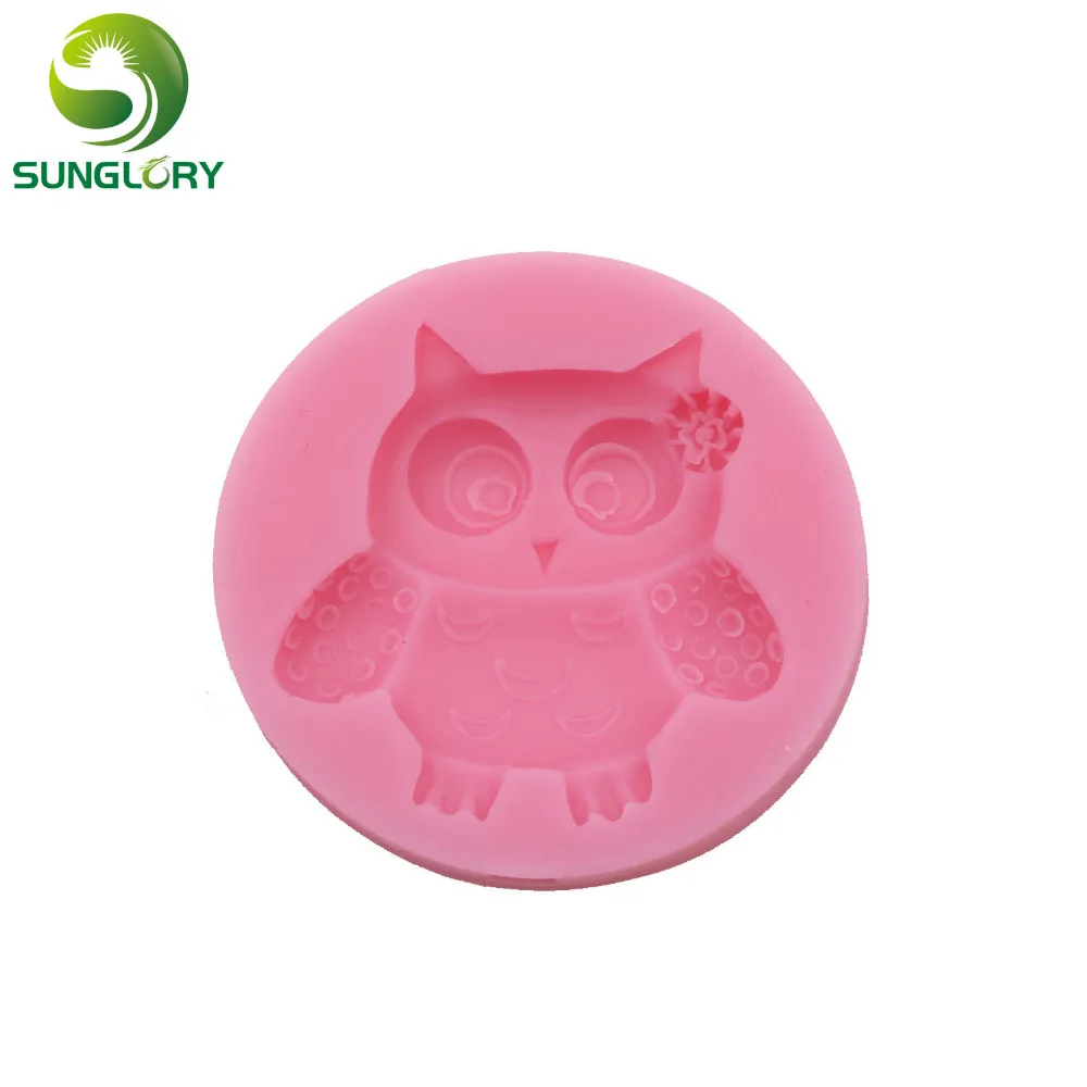 Small Owl Silicone Cake Mold Cake Decorating Tools Ferramentas Bolo Soap Mold Fondant Decor Moldes De Silicona Paste Americana