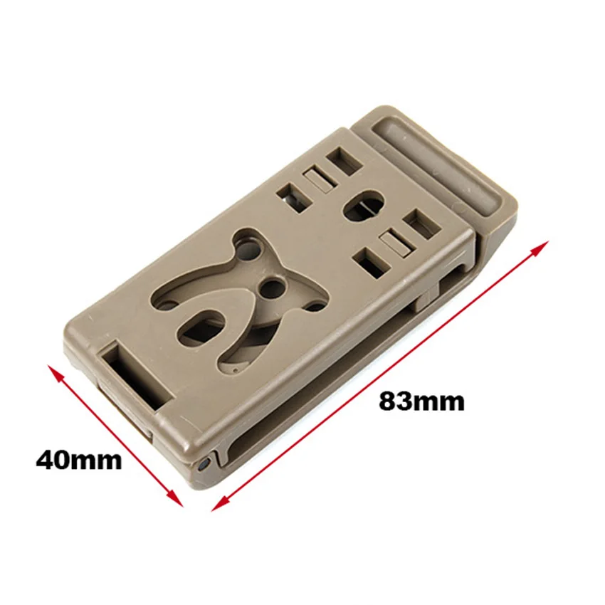 Clip táctico para cinturón nailon – Soporte montaje base - imagen 3