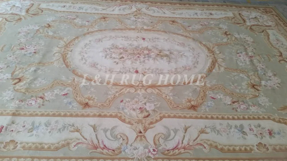 Free shipping 8'x10' Aubusson rugs French Aubusson Carpet handwoven big carpet area rugs for home decoration