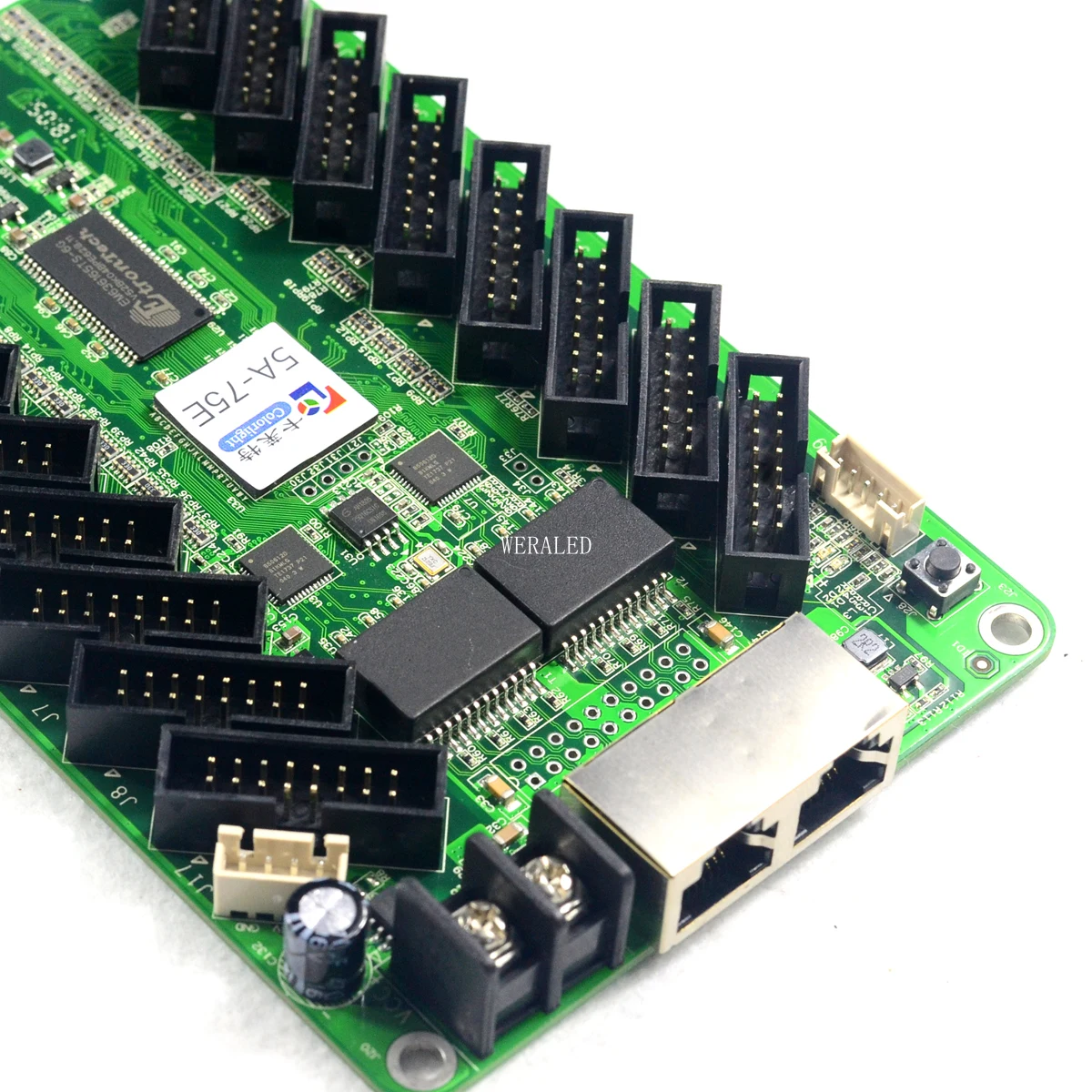 Colorlight 5A-75E Full Color Synchronous Receiving Card with 16xHub75E Ports Support 1/32 scan Narrow Pixel P2 P3 LED Module