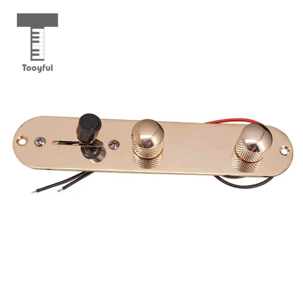 Tooyful 3 Way Prewired Control Plate Wiring Harness Switch Knobs for Tele TL Guitar Parts