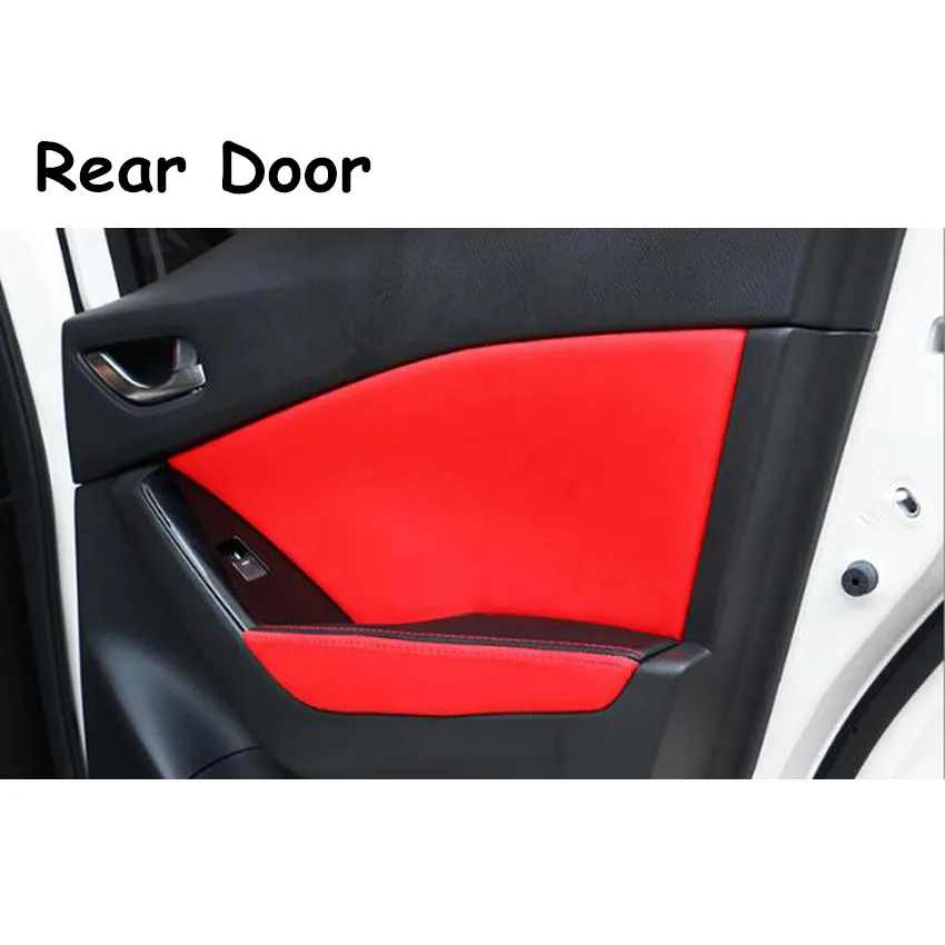 Fit For Mazda Axela 2014-2016 Car Interior Door Panel Armrest Surface Shell Cover Anti-scratch Styling Accessories 8Pcs/set