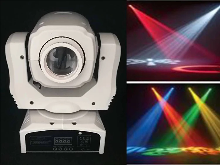 

White color Spot 60W DJ Led Moving Head Light Disco Lamp Beam Gobos Music Party Lights Professional Stage lighting Effect