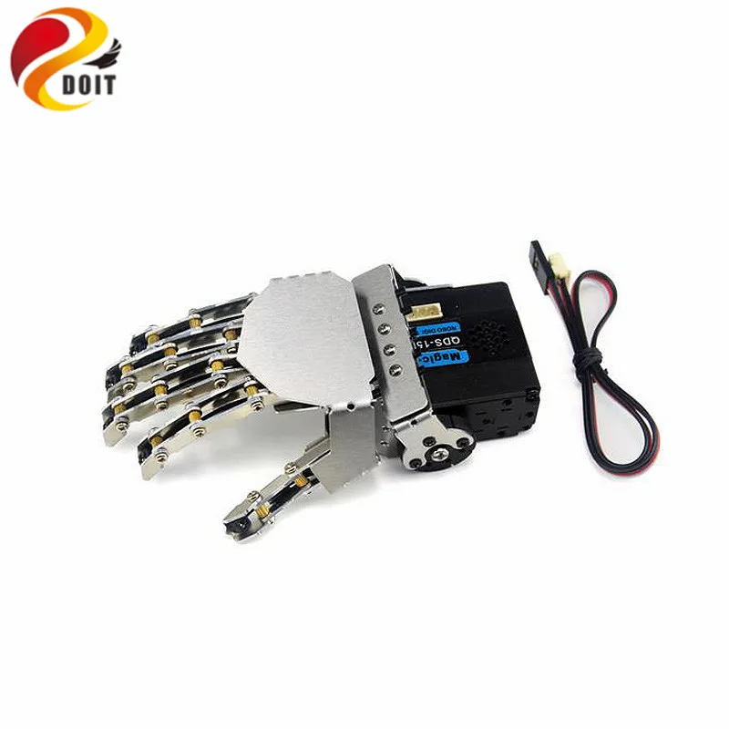 Robot Hand-five Fingers/Metal Manipulator Arm/Mini Bionic Hand/Humanoid Robot Arm/gripper/car Accessories/left/right/DIY RC