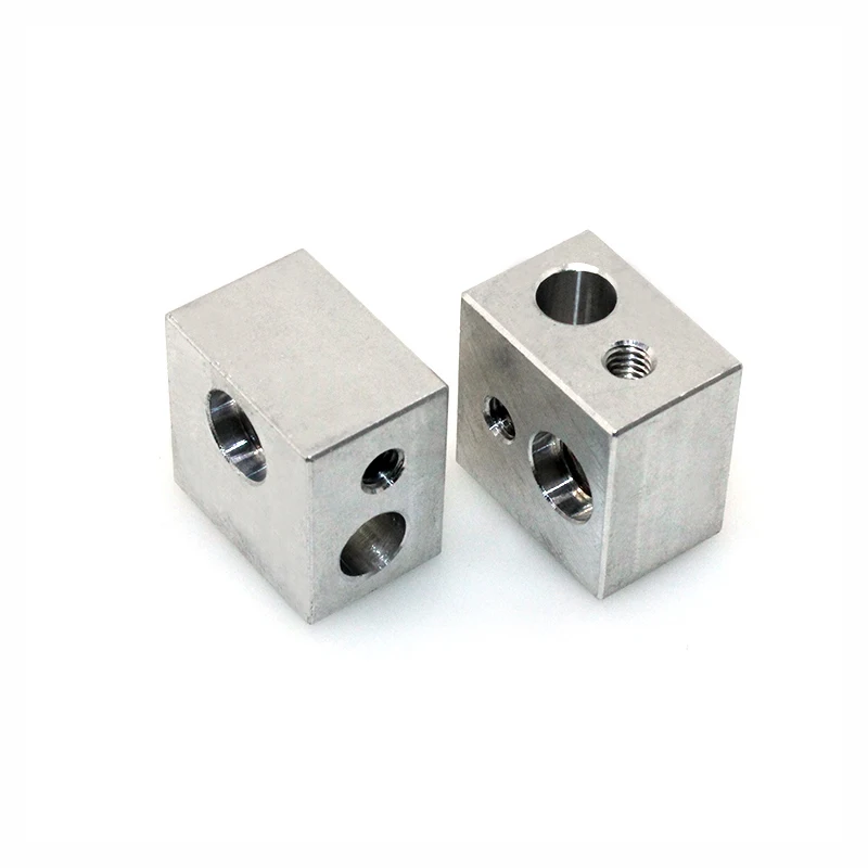 

3D printer accessories new MK10 all metal extruder special heating aluminum block M7 screw aluminum block heating block