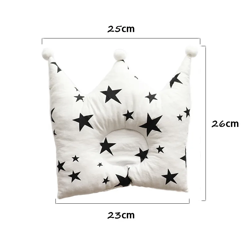 Baby Pillow For Newborns Nodic Baby Room Decoration Cute Crown Kids Pillow Cushion For Cot Baby Bedding Accessory