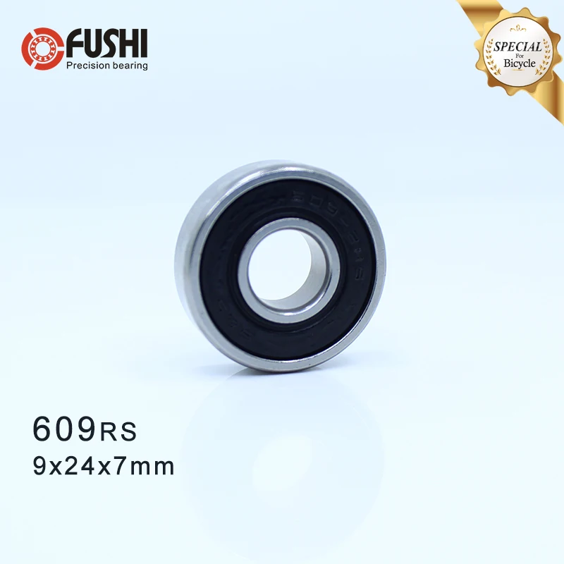 609-2RS Bearing 9*24*7 mm ( 1 PC ) ABEC-3 609 RS Bicycle Hub Front Rear Hubs Wheel 9 24 7 Balls Bearings