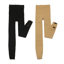 Pattinaggio di figura collant pantaloni da Skate da ghiaccio calzini collant body termico pantaloni lunghi da Skate da ghiaccio per bambini con copriscarpe metà IF01