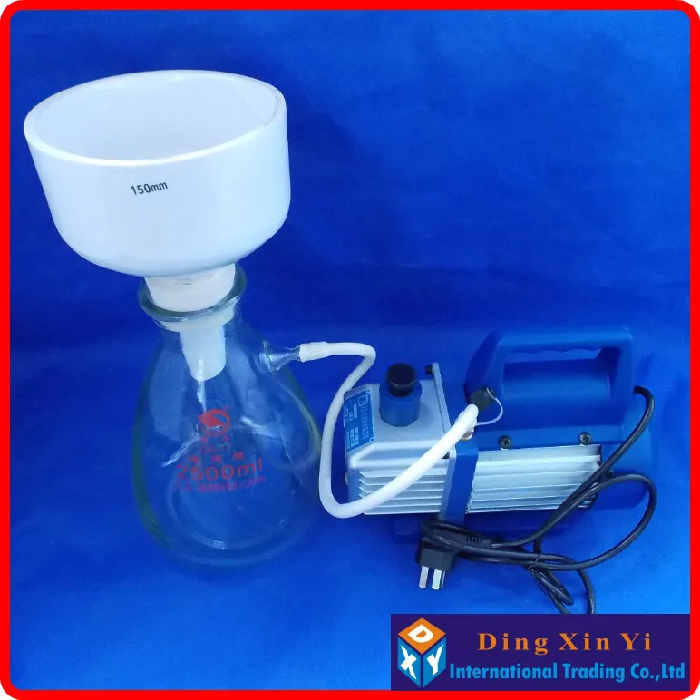 125ml suction flask+80mm buchner funnel,Filtration Buchner Funnel Kit,With Heavy Wall Glass Flask,Laboratory Chemistry