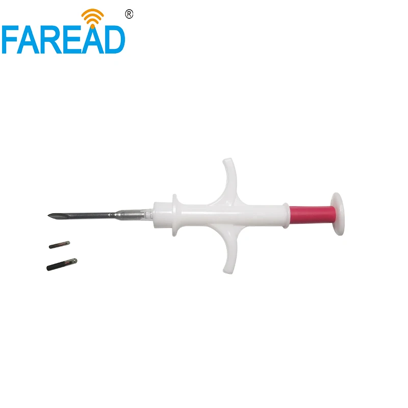 X10pcs قابلة لإعادة الكتابة 1.4x10 مللي متر علامة زجاجية تتفاعل حيوان صغير حقنة رقاقة تتفاعل لتحديد تعريف الأسماك ICAR