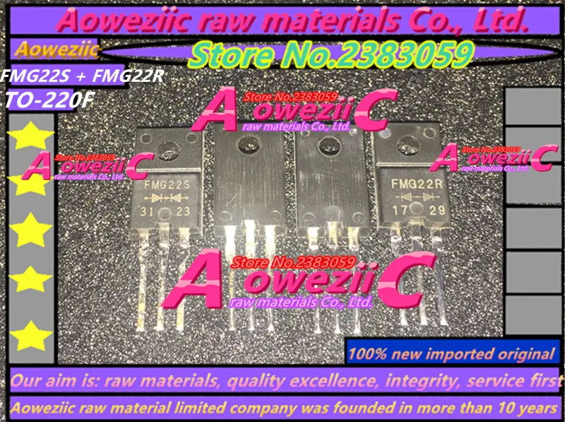 Imagem -02 - Aoweziic 100 Novo Importado Fmg22r Fmg22s Fmg22r Amplificador de Potência Original para To220f Diodo de Recuperação Rápida Conjuntos