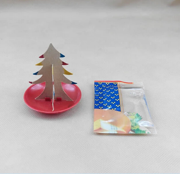 Mini arbre magique en papier multicolore pour enfants, 50 pièces, 65mm H, 2020, DIY bricolage, jouets scientifiques, nouveautés amusantes