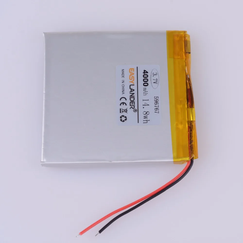 606767   Bateria recarregável de íon-lítio de polímero de lítio 3.7v 4000mah para tablet pc iaq e-book dvd segurança eletrônica de consumo 596767