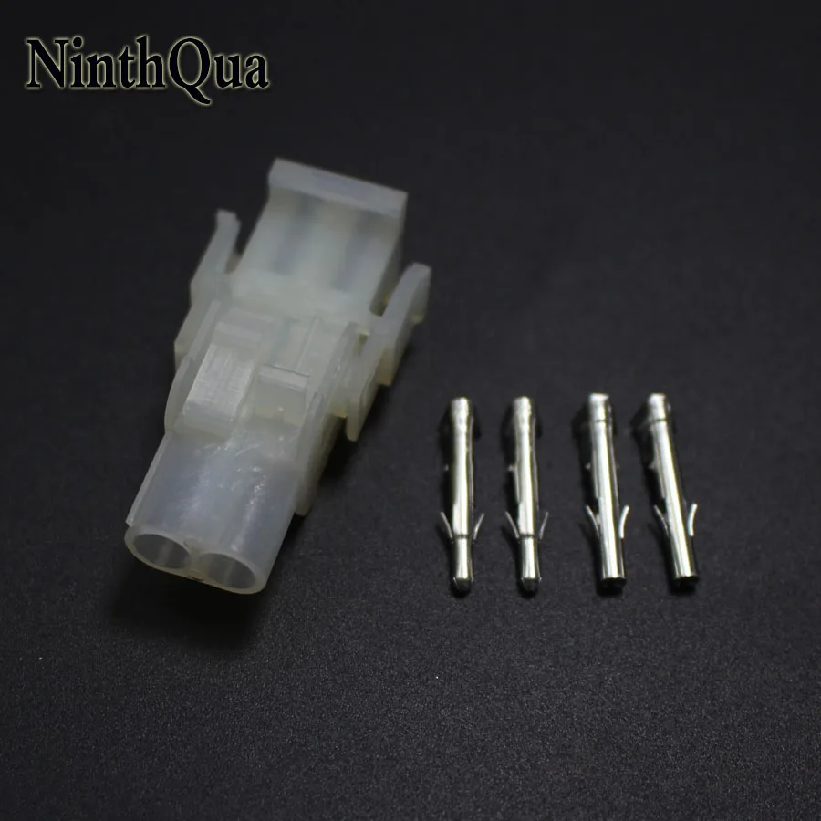 1set 63080 2 Pin Electrical Wire Connector Plug 6.3mm 2P Male Female Connectors kit ( Housing + Terminal )  for car