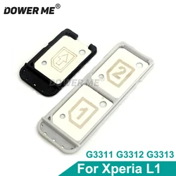 Aocarmo Replacement For Sony Xperia L1 G3311 G3312 G3313 Single Dual Sim Tray Sim Card Reader Holder