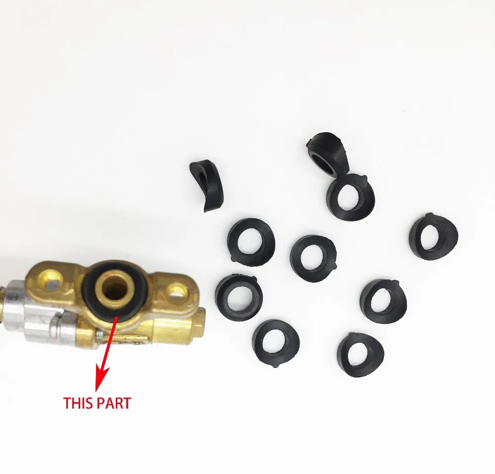 Brass Gas Valve Inlet Rubber sealing Ring Saddle Type Rubber seal for Gas stove valve connect with16mm or 19mm pipe