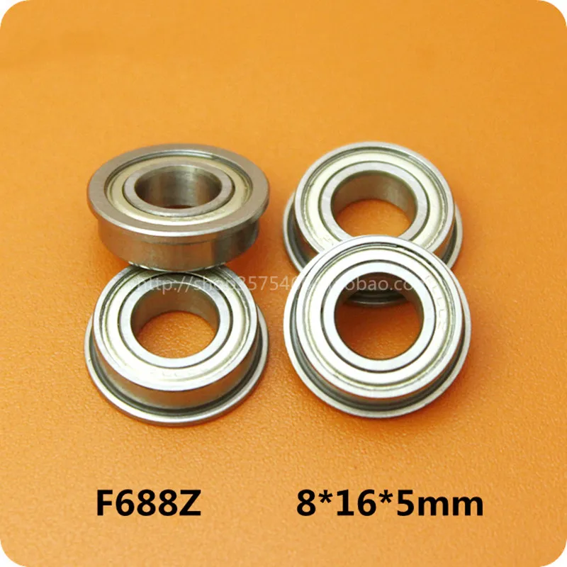 [SF688ZZ-P2] 10pcs stainless steel 420C flange bushing electrical instrument ball bearing SF688zz SF688-zz SF688 8*16*5mm