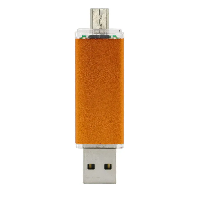 Rotation OTG USB Flash Drive Disk Pink /Blue/Silver Pen Drive Memory Stick Real Capacity Pendrive Mini Computer Smart Phone Gift