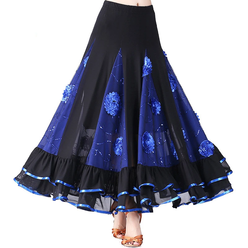 

Festival Clothing Waltz Dress Skirt For Women Professional Dance Dress Ballroom Competition Standart Dance Dress Skirt