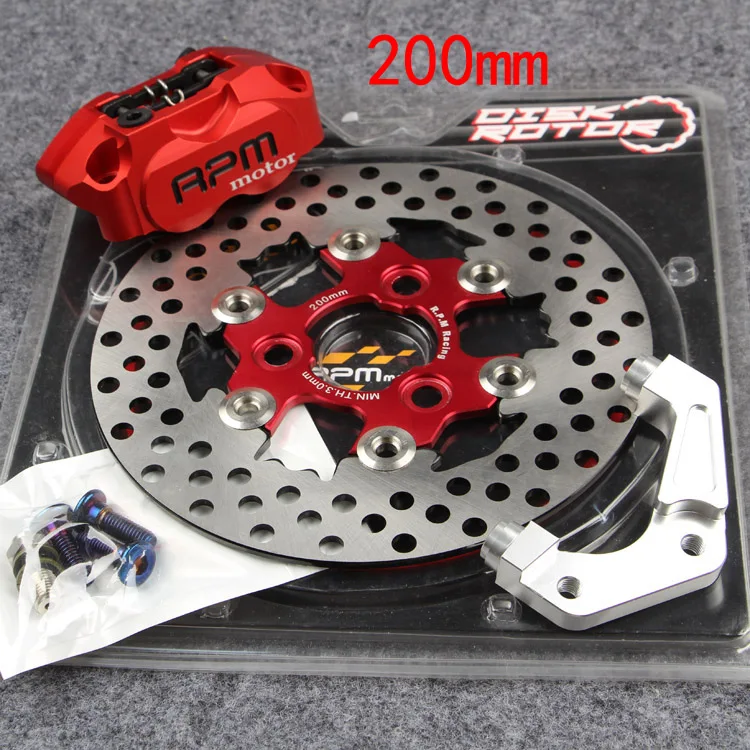 

For Yamaha Aerox Nitro BWS 100 JOG 50 rr RPM motor Motorcycle Brake Caliper+Brake Pump Bracket+200mm 220mm Brake Disc