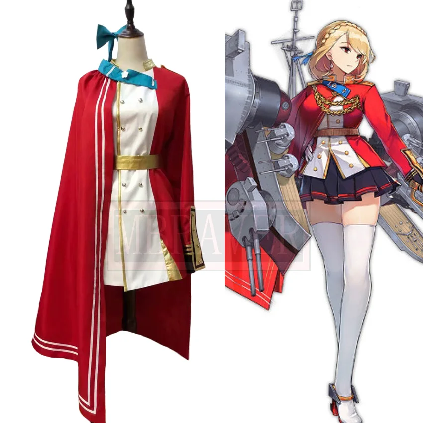 Game Azur Lane Cosplay HMS Prince of Wales Cosplay Costume Party Christmas Halloween Custom Made Any Size