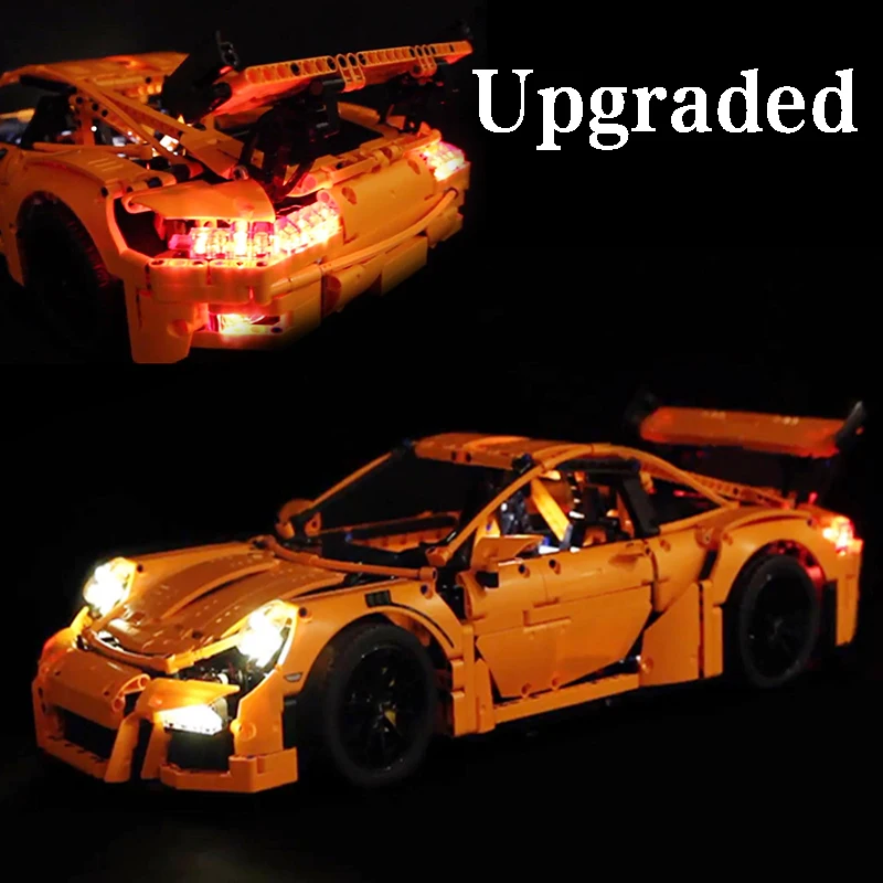 Led Light Set For Lego 42056 Porsche technic race Car Compatible 20001 3368 Building Blocks Bricks Toys (only light+Battery box)